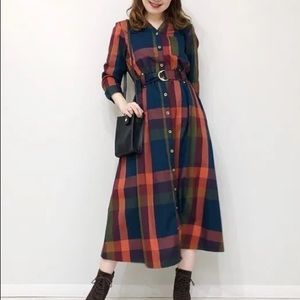 Japanese Brand Redyazel Plaided Dress